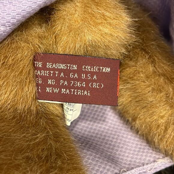 The Bearington Collection Sophie 14” Plush Bear With Tag Retired - Picture 9 of 12